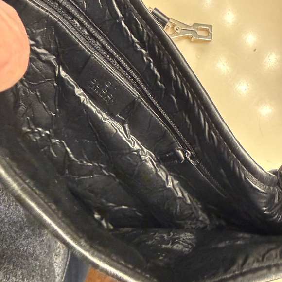 Gucci Vintage GG Monogram Canvas Jackie O-Hobo Bag with Web Stripe - FREE SHIP - Picture 9 of 15